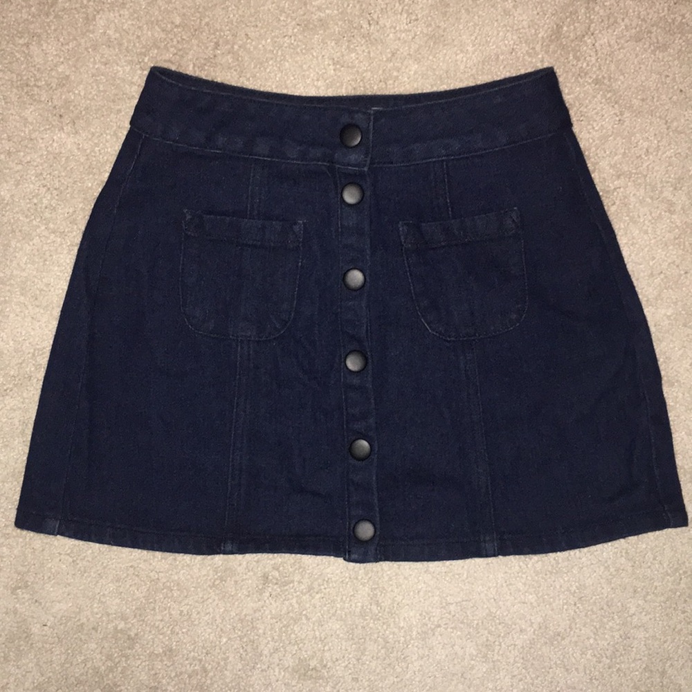 Brandy Melville button down skirt/Dark Blue/Navy